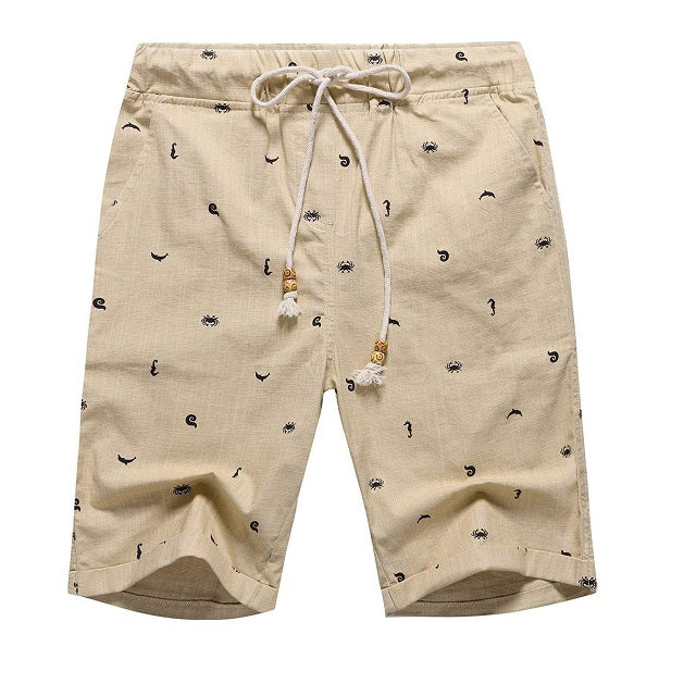 Men's Linen Casual Classic Beach Shorts