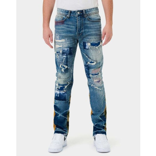 Men's Heavy Rough Cut Slim Denim Jeans