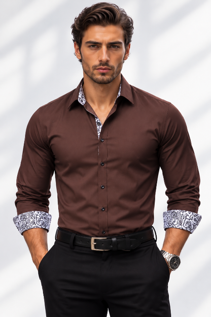 Men's Midnight Society Printed Dress Shirt