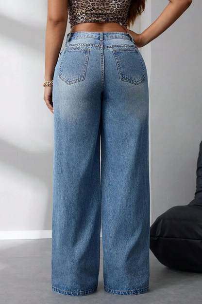 Women's Casual Wide Leg Jeans