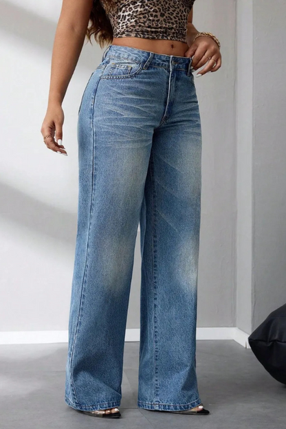 Women's Casual Wide Leg Jeans