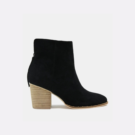 Fashion Tone Suede Ankle Boots