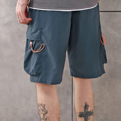 Men's Canvas Drawstring Cargo Shorts