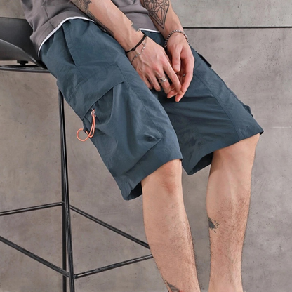 Men's Canvas Drawstring Cargo Shorts