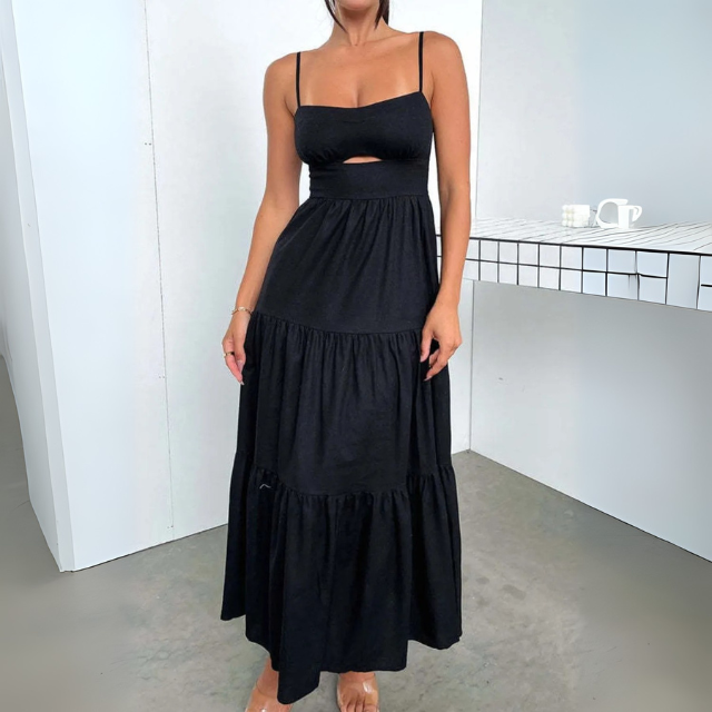 Women's Tiered Spaghetti Strap Dress