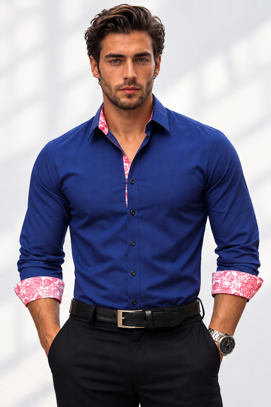 Men's Midnight Society Printed Dress Shirt