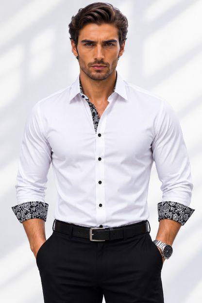 Men's Midnight Society Printed Dress Shirt