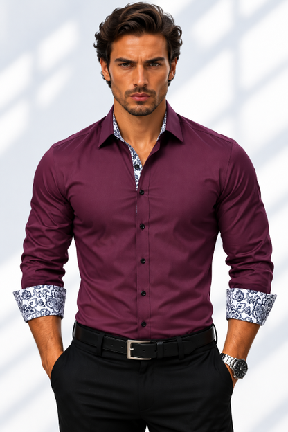 Men's Midnight Society Printed Dress Shirt