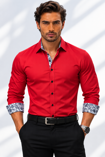 Men's Midnight Society Printed Dress Shirt