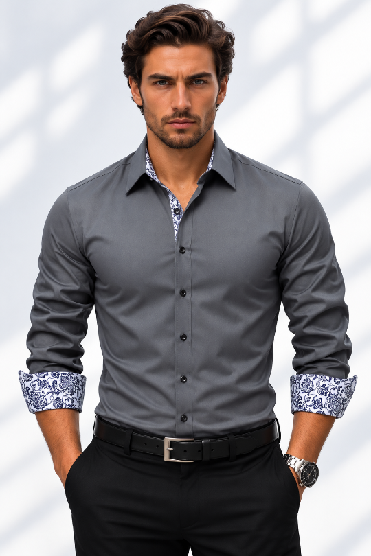 Men's Midnight Society Printed Dress Shirt