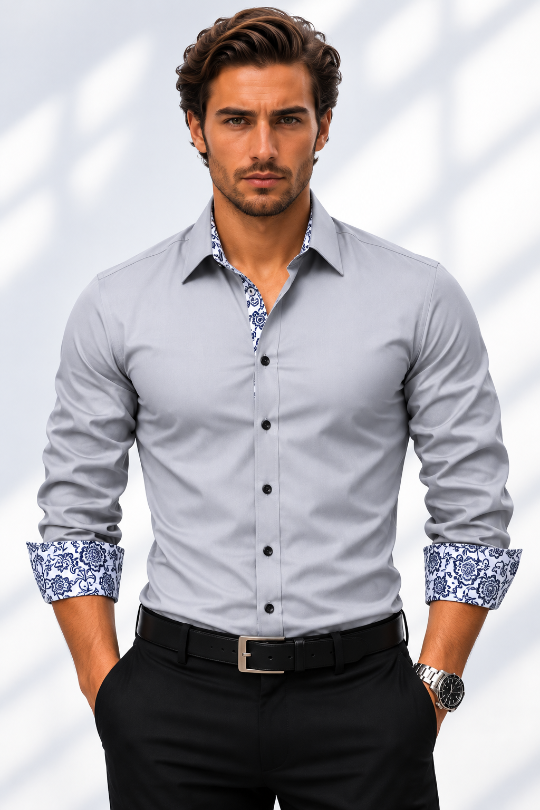 Men's Midnight Society Printed Dress Shirt
