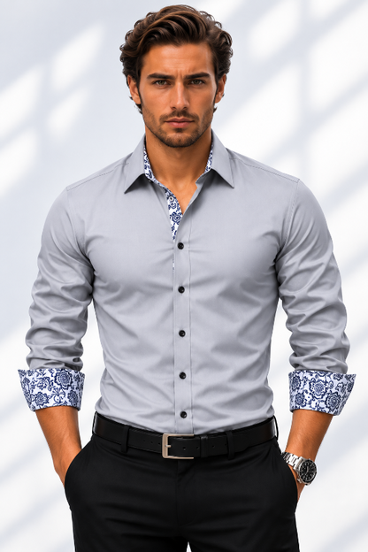 Men's Midnight Society Printed Dress Shirt
