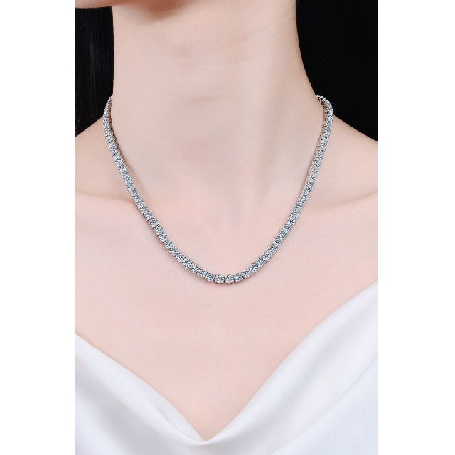 Sterling Silver Diamond Necklace