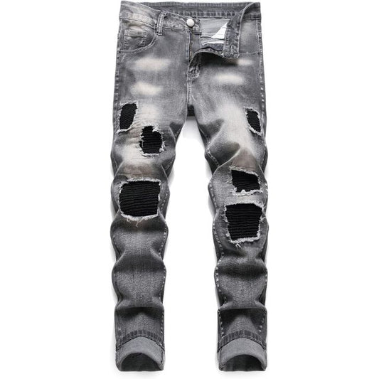 Ripped Stretch Slim Fit Denim