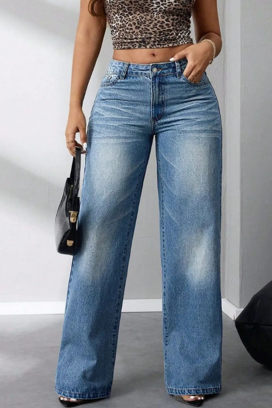 Women's Casual Wide Leg Jeans