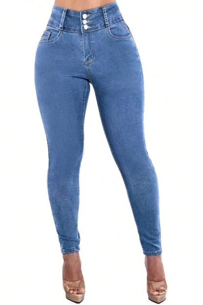 Women's High Stretch Tummy Control Fitted Jeans