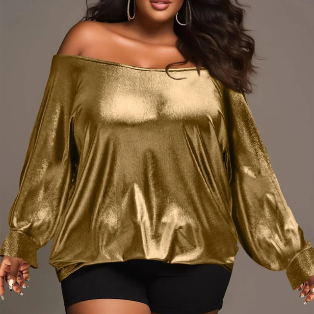 Women's Off-Shoulder Long Sleeve Blouse