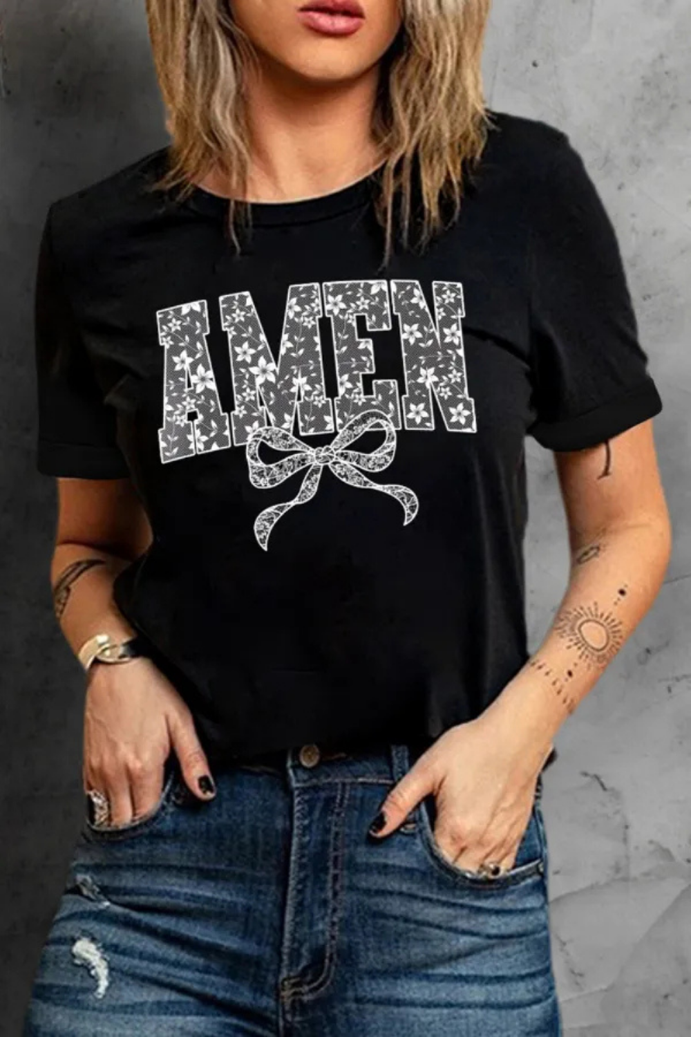 Women's Short Sleeve Amen T-Shirt