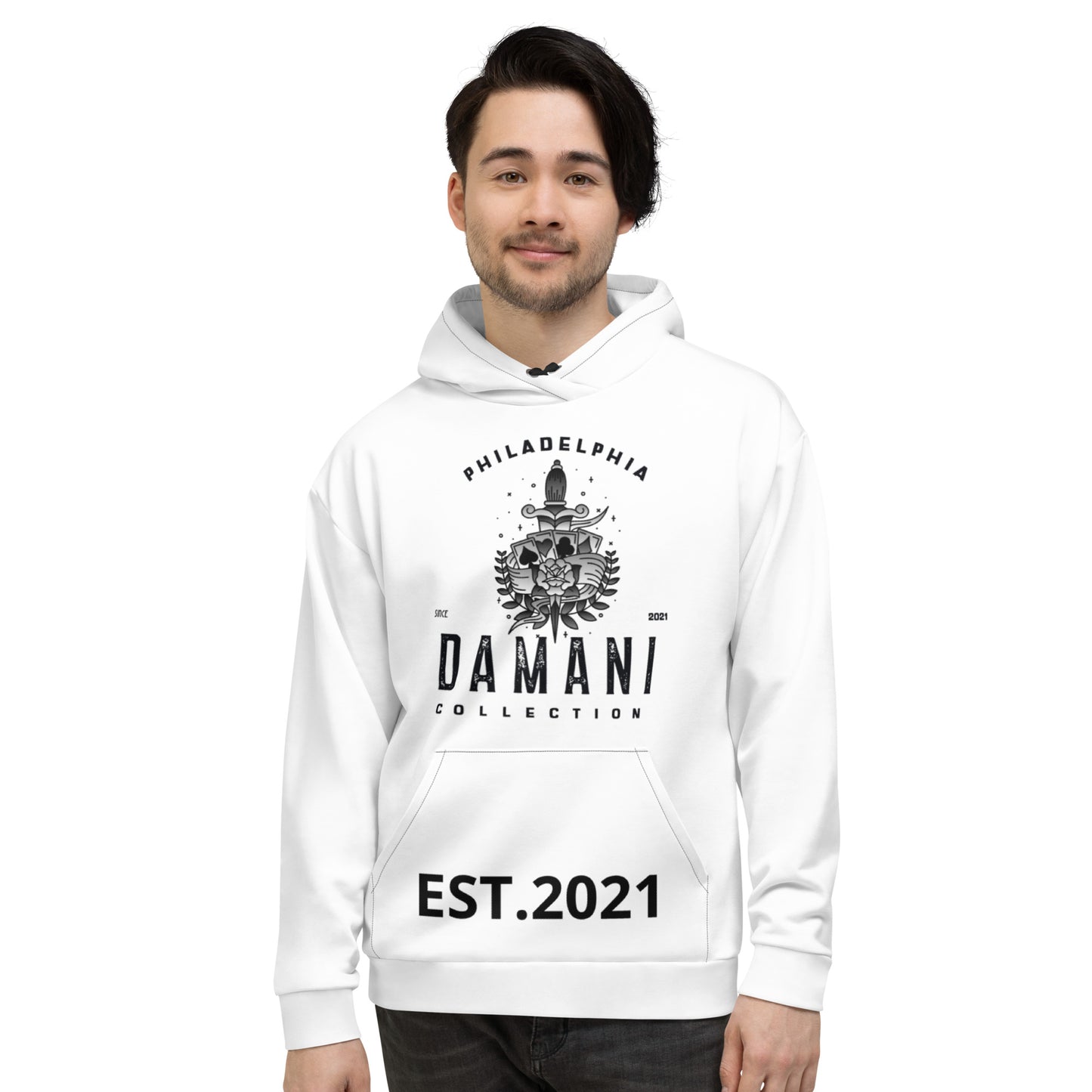 Men's Damani Collection Heart Dagger Hoodie