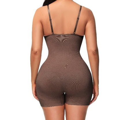 Solid One Piece Shapewear Bodysuit