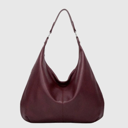 Large Leather Hobo Shoulder Bag