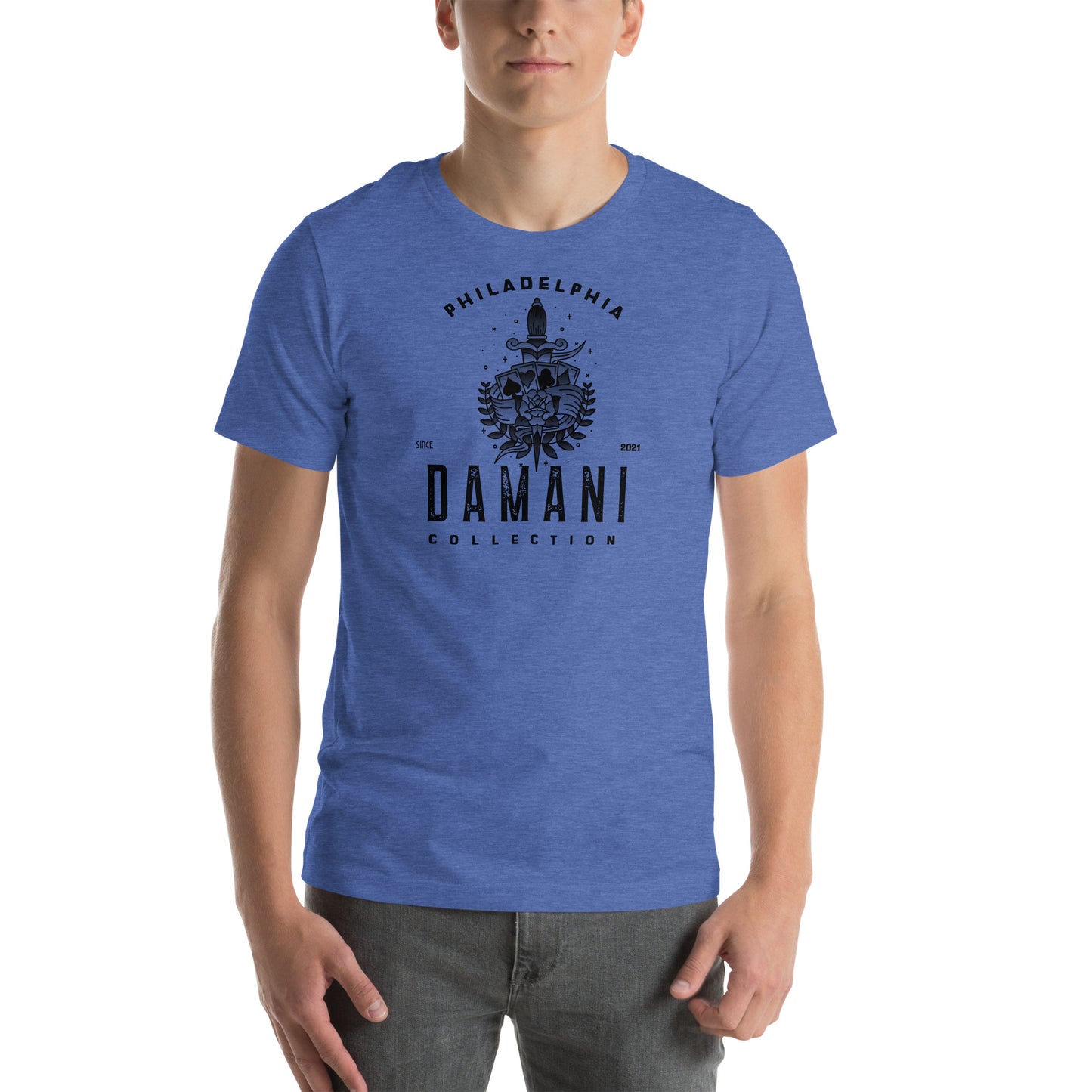 Men's Damani Collection Heart Dagger T-Shirt