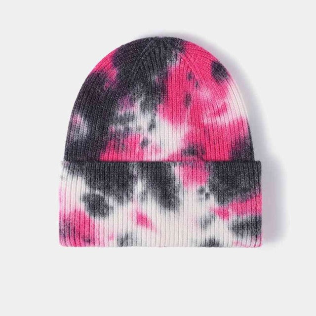 Tie-Dye Multicolor Beanie Hat