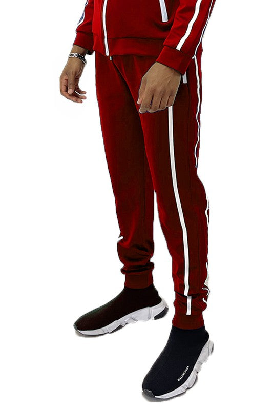 New Men's Striped Track Suit Joggers