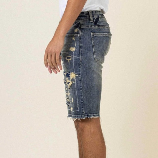 Heavy Stitch Denim Shorts