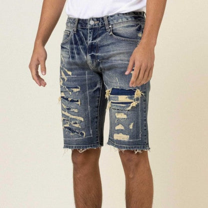 Heavy Stitch Denim Shorts