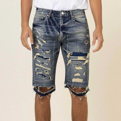 Heavy Stitch Denim Shorts