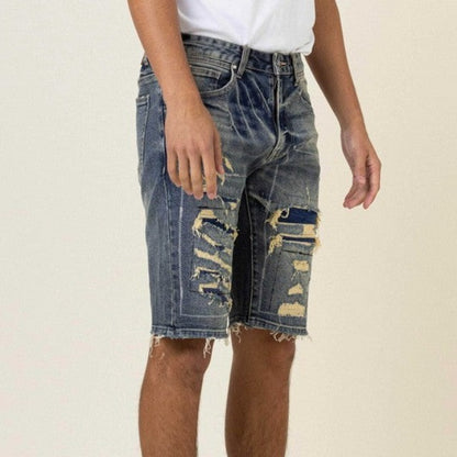 Heavy Stitch Denim Shorts