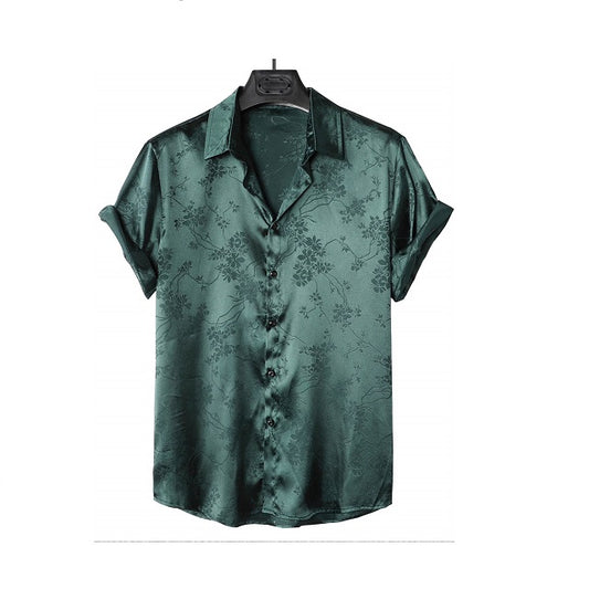 Men Floral Jacquard Shirt