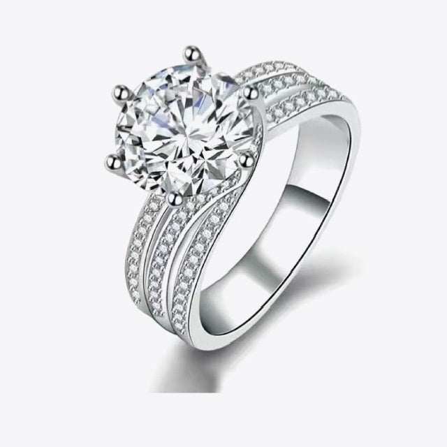 Three-Layer 3 Carat Diamond Ring