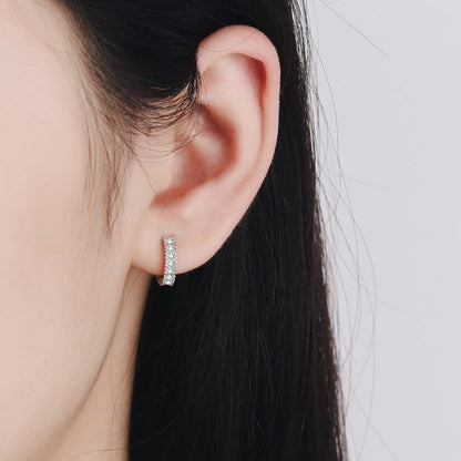 Sterling Silver 0.14 ct. Diamond Earrings