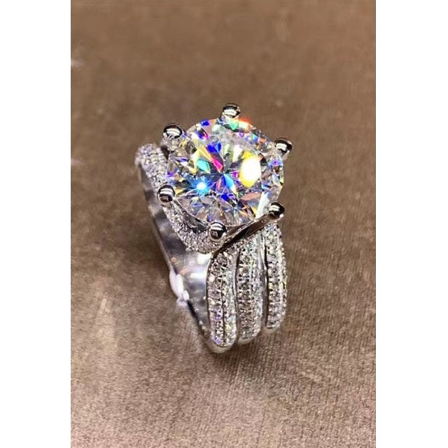 Three-Layer 3 Carat Diamond Ring