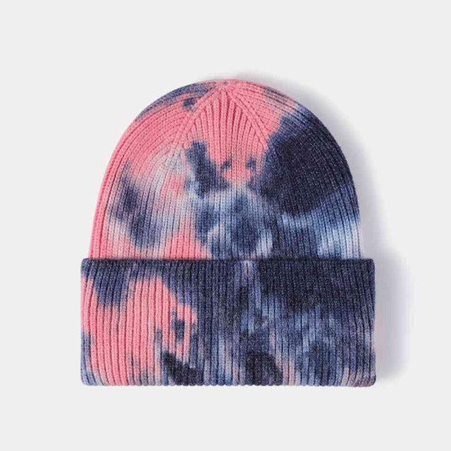 Tie-Dye Multicolor Beanie Hat