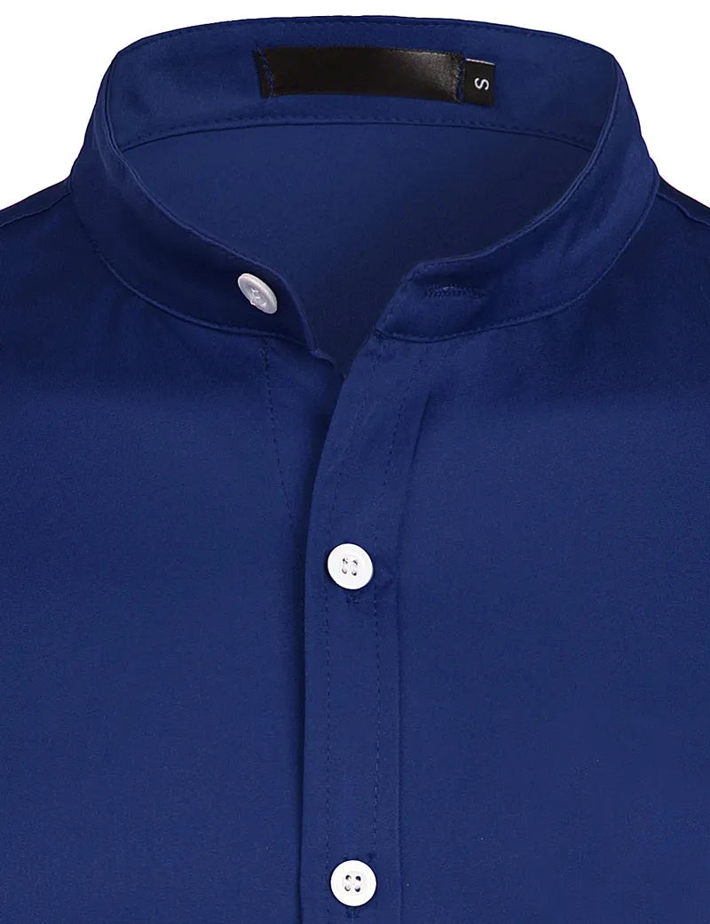 Blazing Collarless Dress Shirts – DamaniBrand