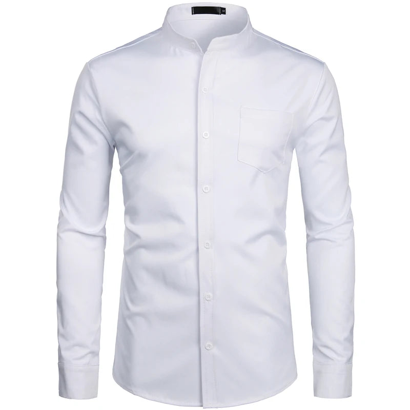 Blazing Collarless Dress Shirts – DamaniBrand