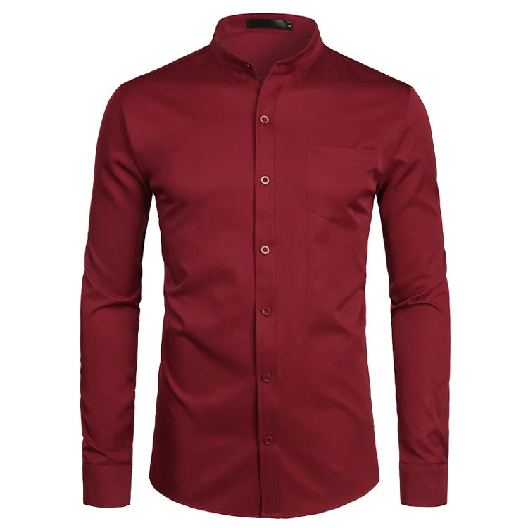 Blazing Collarless Dress Shirts – DamaniBrand