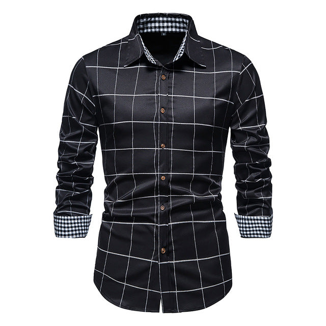 Plaid Formal Button Down Shirt