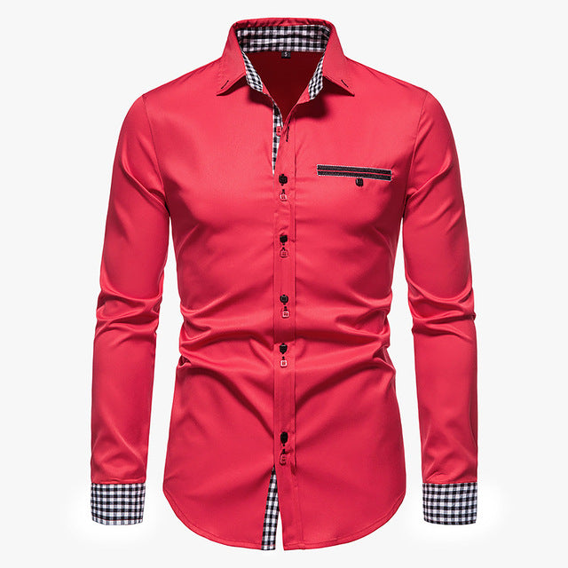 Plaid Formal Button Down Shirt