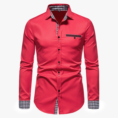 Plaid Formal Button Down Shirt