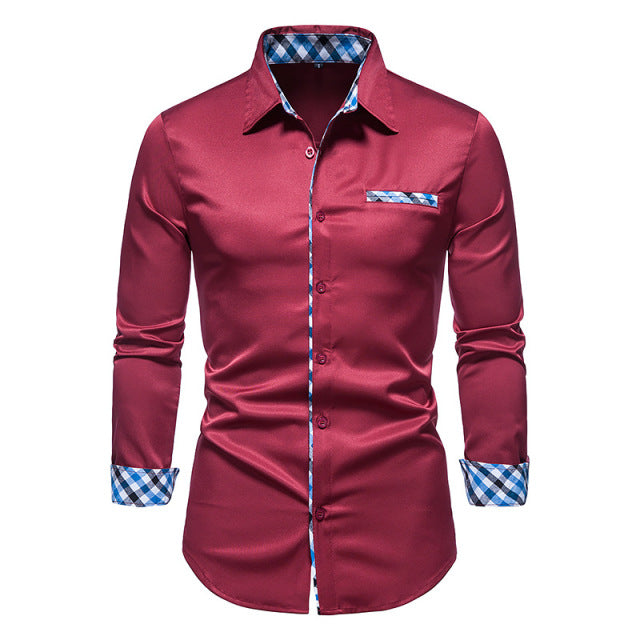 Plaid Formal Button Down Shirt