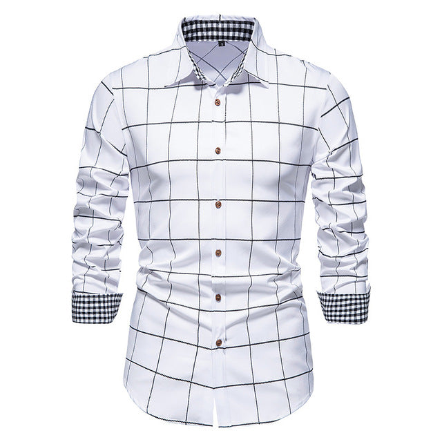 Plaid Formal Button Down Shirt