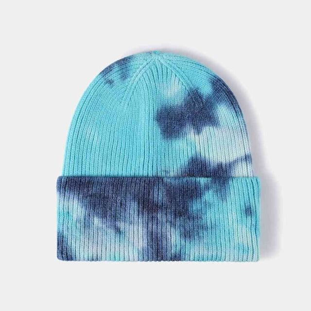 Tie-Dye Multicolor Beanie Hat