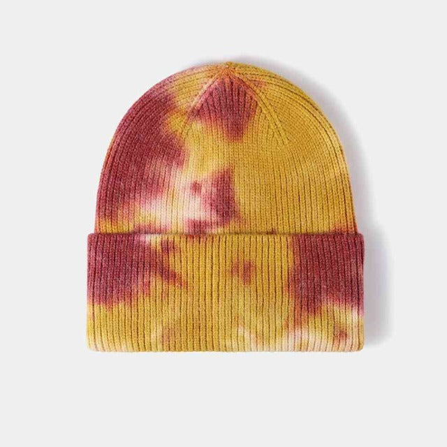 Tie-Dye Multicolor Beanie Hat