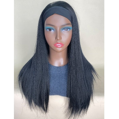 Crinkled & Straight Synthetic Wig