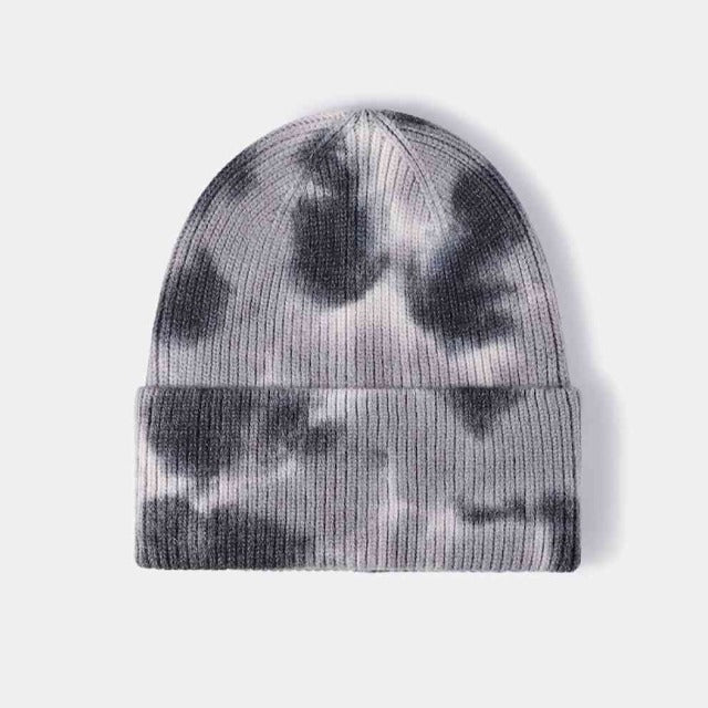 Tie-Dye Multicolor Beanie Hat