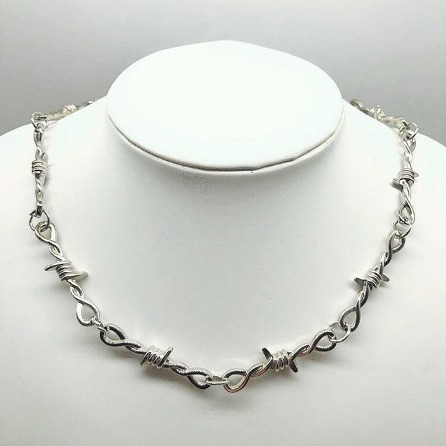 New Goth Small Wire Brambles Iron Choker